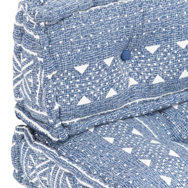 Pallet Sofa Cushion Indigo Fabric Patchwork