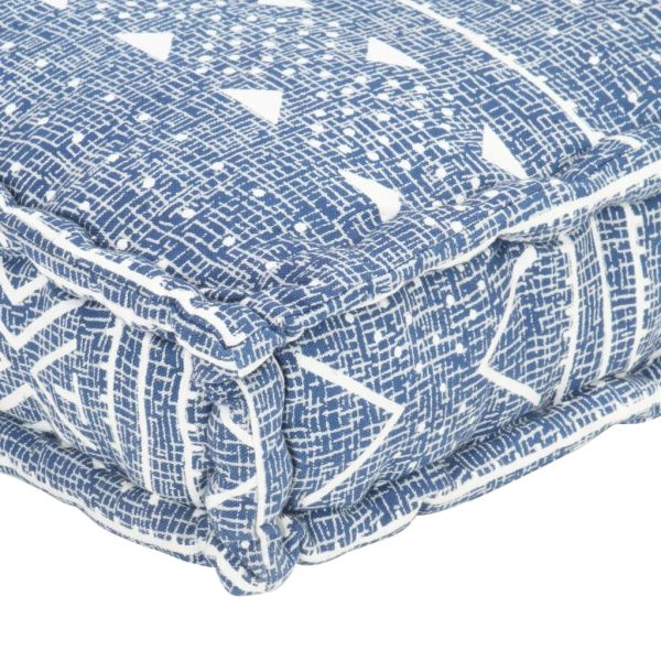 Pallet Sofa Cushion Indigo Fabric Patchwork
