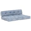 Pallet Sofa Cushion Indigo Fabric Patchwork