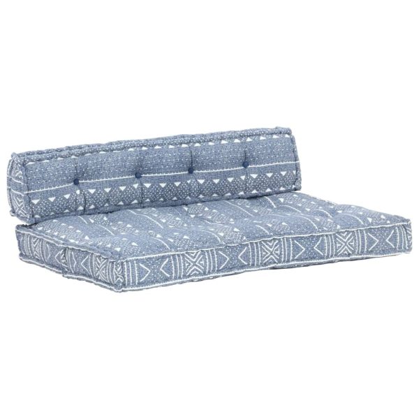 Pallet Sofa Cushion Indigo Fabric Patchwork