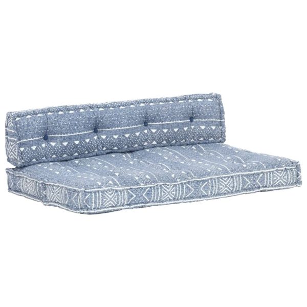 Pallet Sofa Cushion Indigo Fabric Patchwork