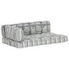 Pallet Sofa Cushion Grey Fabric Patchwork