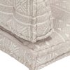 Pallet Sofa Cushion Light Brown Fabric Patchwork