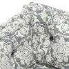 Pallet Sofa Cushion Light Grey Fabric Patchwork