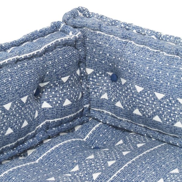 Pallet Sofa Cushion Indigo Fabric Patchwork