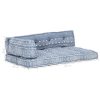 Pallet Sofa Cushion Indigo Fabric Patchwork
