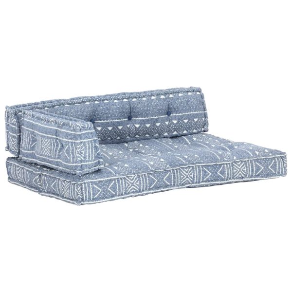 Pallet Sofa Cushion Indigo Fabric Patchwork