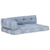 Pallet Sofa Cushion Indigo Fabric Patchwork
