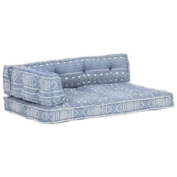 Pallet Sofa Cushion Indigo Fabric Patchwork