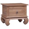 Brookline Bedside Cabinet 45x35x40 cm Solid Teak Wood