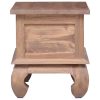 Brookline Bedside Cabinet 45x35x40 cm Solid Teak Wood
