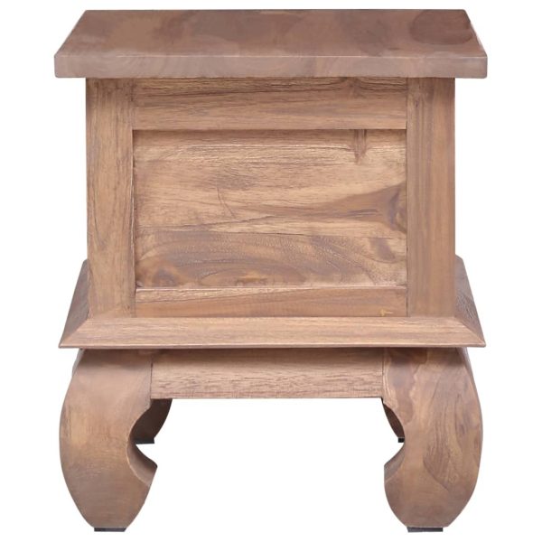 Brookline Bedside Cabinet 45x35x40 cm Solid Teak Wood