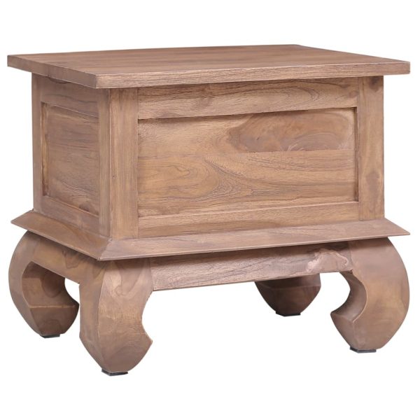 Brookline Bedside Cabinet 45x35x40 cm Solid Teak Wood