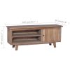 Wanaka TV Cabinet 100x30x40 cm Solid Teak Wood