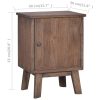 Canaveral Bedside Cabinet 40x30x53 cm Solid Teak Wood