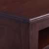 Moses TV Cabinet Classical Brown 100x30x45 cm Solid Mahogany Wood