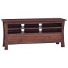 Moses TV Cabinet Classical Brown 100x30x45 cm Solid Mahogany Wood