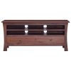 Moses TV Cabinet Classical Brown 100x30x45 cm Solid Mahogany Wood