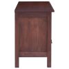 Moses TV Cabinet Classical Brown 100x30x45 cm Solid Mahogany Wood