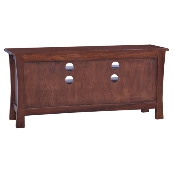 Moses TV Cabinet Classical Brown 100x30x45 cm Solid Mahogany Wood