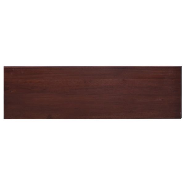 Moses TV Cabinet Classical Brown 100x30x45 cm Solid Mahogany Wood