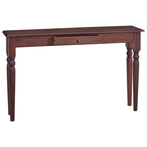 Console Table Classical Brown 120 cm Solid Mahogany Wood