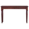 Console Table Classical Brown 120 cm Solid Mahogany Wood