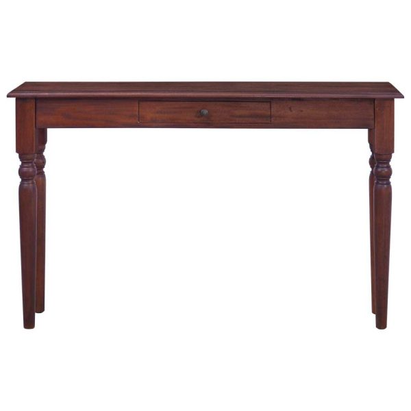 Console Table Classical Brown 120 cm Solid Mahogany Wood
