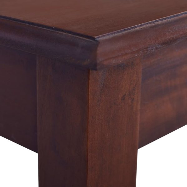 Console Table Classical Brown 120 cm Solid Mahogany Wood