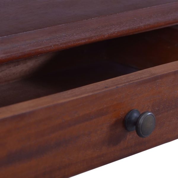 Console Table Classical Brown 120 cm Solid Mahogany Wood