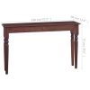 Console Table Classical Brown 120 cm Solid Mahogany Wood