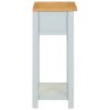 End Table 50x32x75 cm Solid Oak Wood