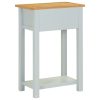 End Table 50x32x75 cm Solid Oak Wood