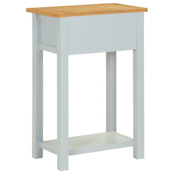 End Table 50x32x75 cm Solid Oak Wood