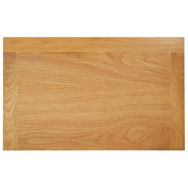 End Table 50x32x75 cm Solid Oak Wood