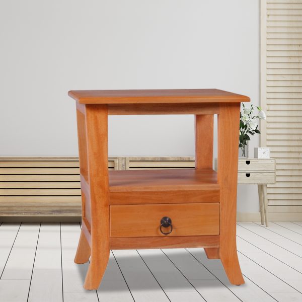 Buckland Bedside Cabinet Solid Mahogany Wood
