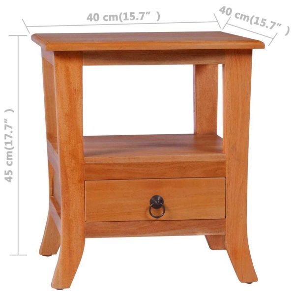 Buckland Bedside Cabinet Solid Mahogany Wood