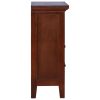 Seagoville Side Cabinet Classical Brown 60x30x75 cm Solid Mahogany Wood