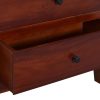 Seagoville Side Cabinet Classical Brown 60x30x75 cm Solid Mahogany Wood