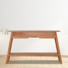 Console Table 120x30x75 cm Solid Mahogany Wood