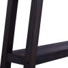 Console Table Black 120x30x75 cm Solid Mahogany Wood