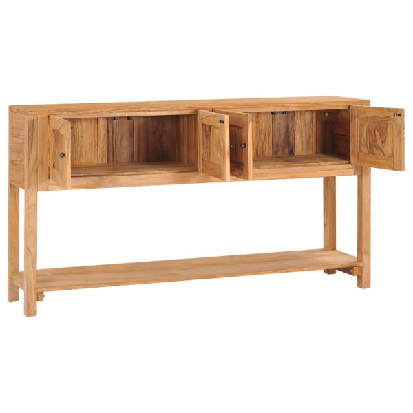 Sideboard 140x30x75 cm Solid Teak Wood