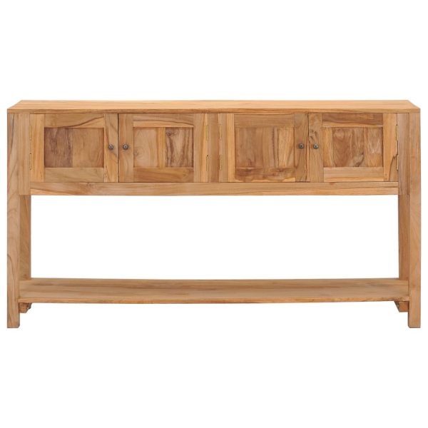 Sideboard 140x30x75 cm Solid Teak Wood