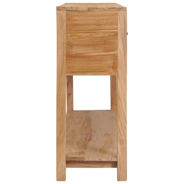 Sideboard 140x30x75 cm Solid Teak Wood