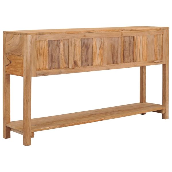 Sideboard 140x30x75 cm Solid Teak Wood