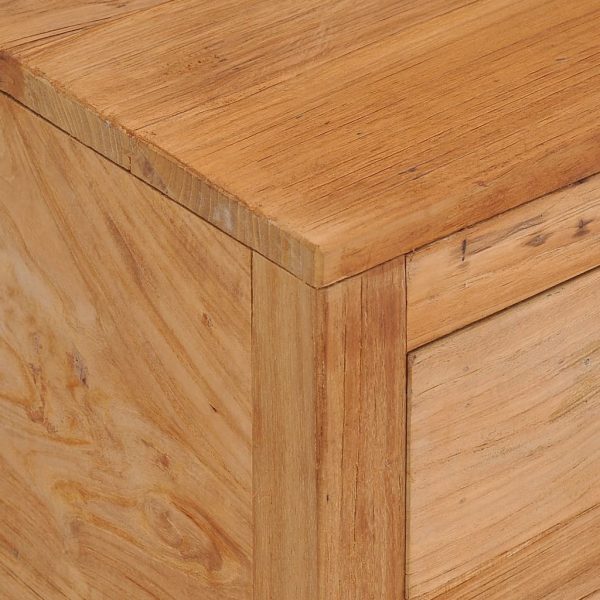 Sideboard 125x30x75 cm Solid Teak Wood