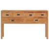 Sideboard 125x30x75 cm Solid Teak Wood