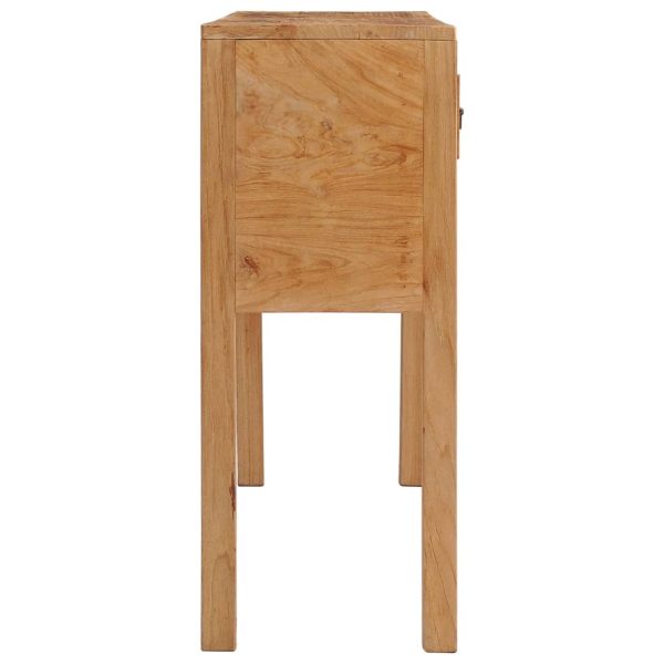 Sideboard 125x30x75 cm Solid Teak Wood