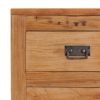 Sideboard 125x30x75 cm Solid Teak Wood