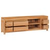 Dyersburg TV Cabinet 120x30x40 cm Solid Teak Wood